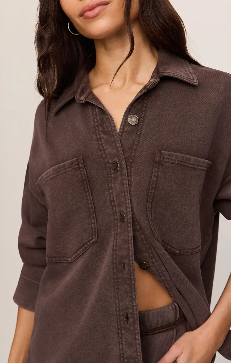 Dark Chocolate All Day Knit Jacket