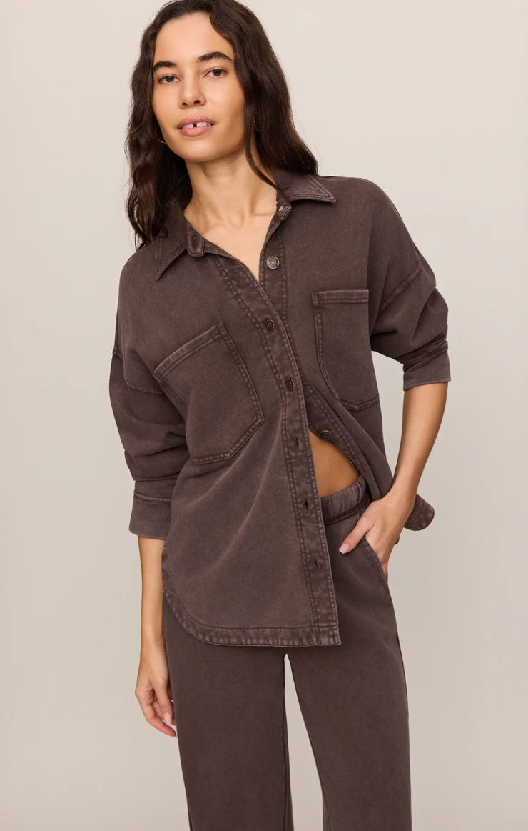 Dark Chocolate All Day Knit Jacket
