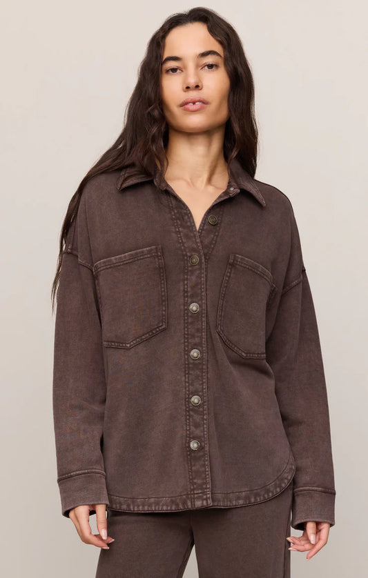 Dark Chocolate All Day Knit Jacket