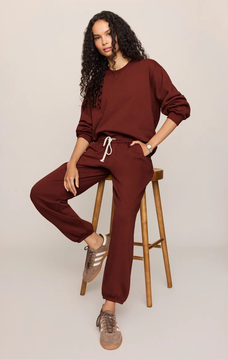 CLASSIC BOYFRIEND SWEATSHIRT - VELVET ROUGE