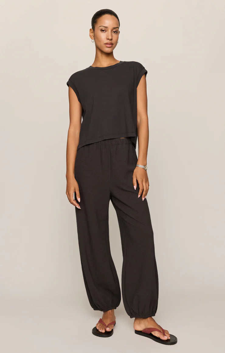 Ash Black Deena Balloon Knit Jogger