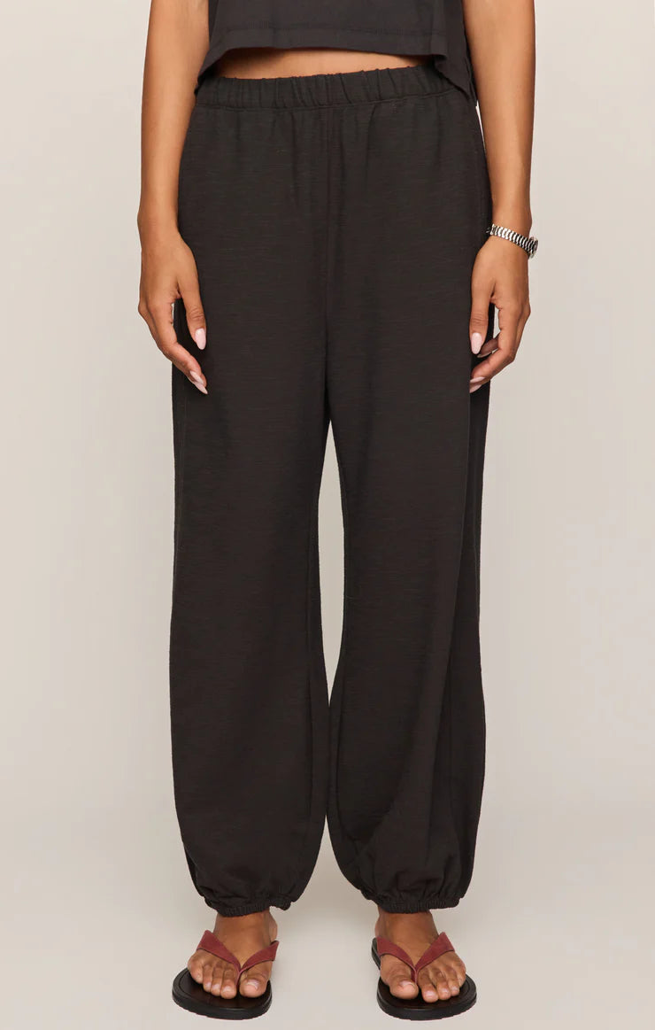 Ash Black Deena Balloon Knit Jogger