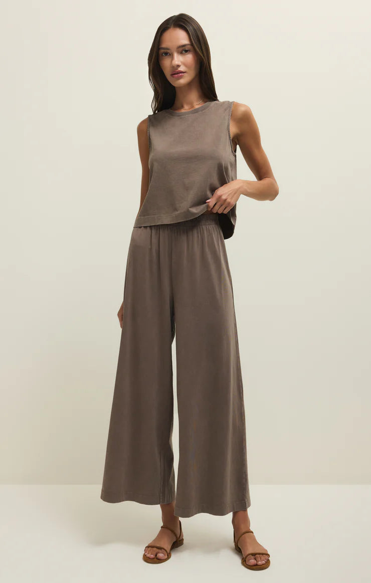 Sloane Cotton Jersey Tank (Perfectly Taupe)