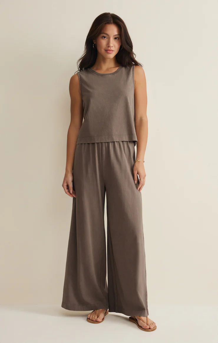 Sloane Cotton Jersey Tank (Perfectly Taupe)