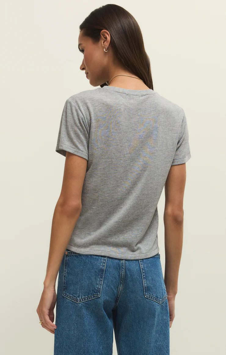 Heather Grey Tourist Airy Knit Jersey Tee