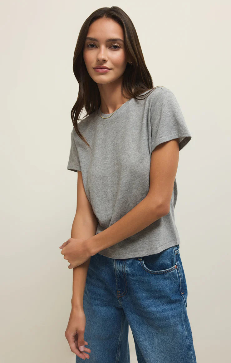 Heather Grey Tourist Airy Knit Jersey Tee