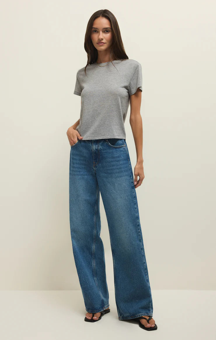 Heather Grey Tourist Airy Knit Jersey Tee