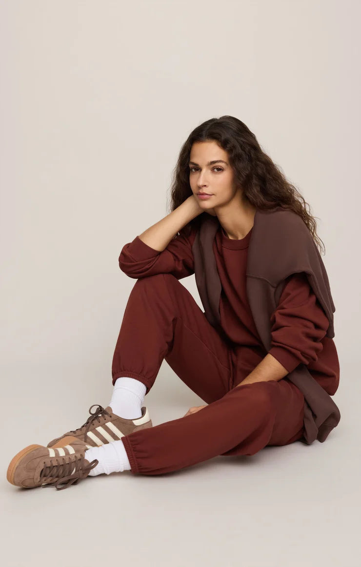 CLASSIC BOYFRIEND SWEATSHIRT - VELVET ROUGE