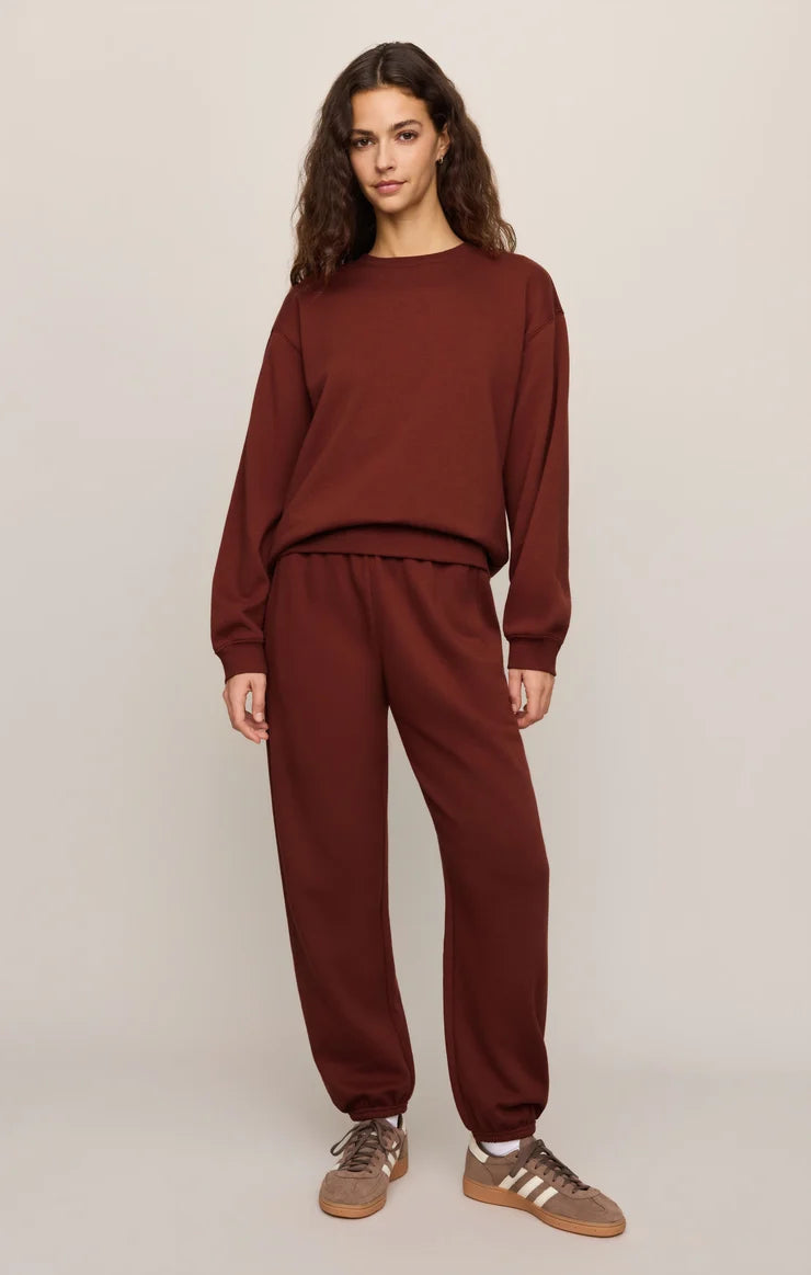 CLASSIC BOYFRIEND SWEATSHIRT - VELVET ROUGE