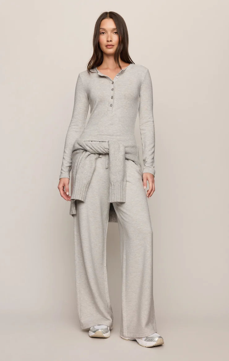 Feather Grey In Flow Henley Top