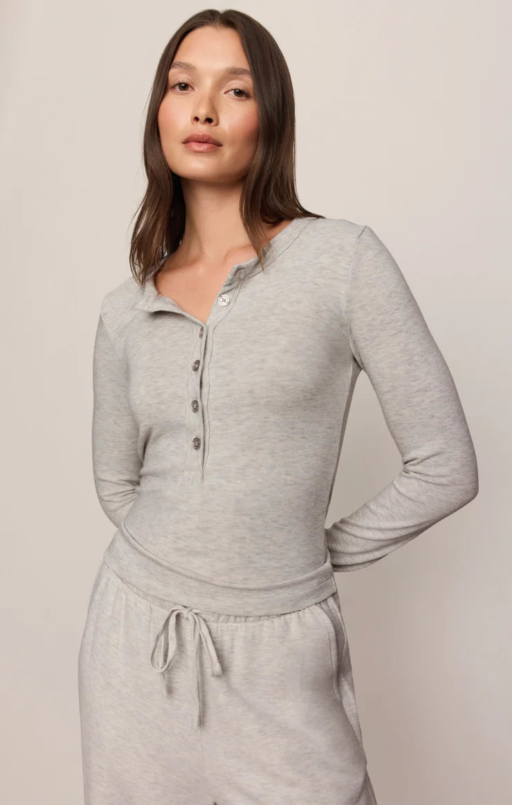Feather Grey In Flow Henley Top