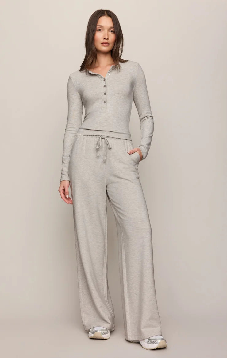 Feather Grey In Flow Henley Top