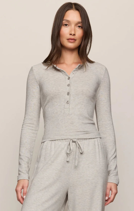 Feather Grey In Flow Henley Top