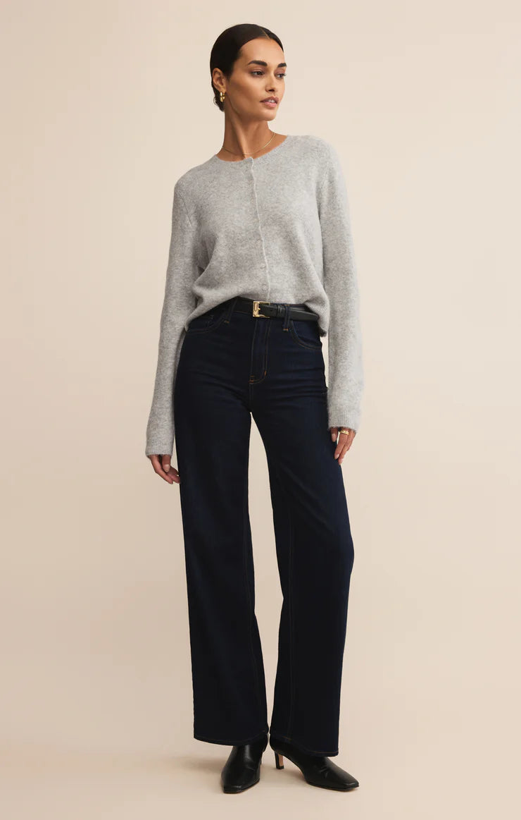 Medina Cozy Cardigan (Light Heather Grey)