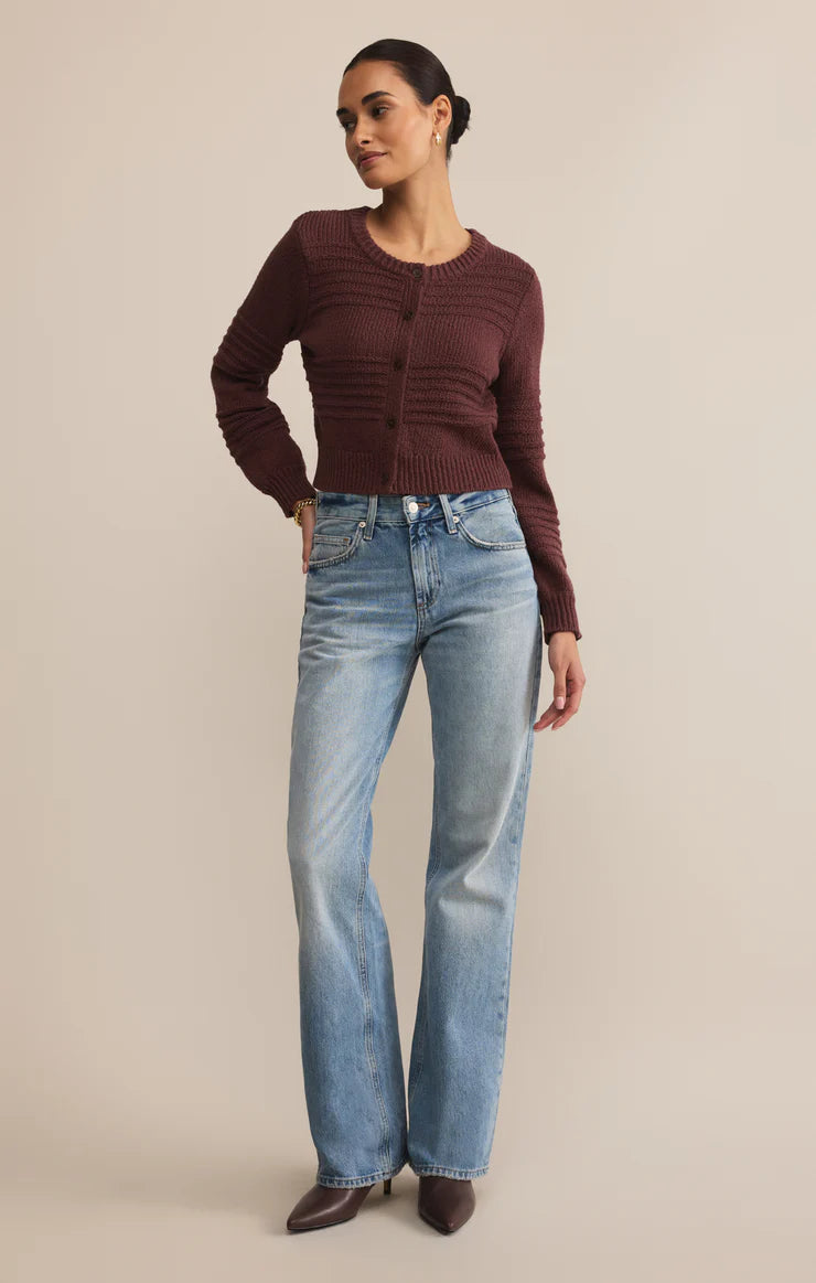 Between the Lines Cardigan (Sandalwood)