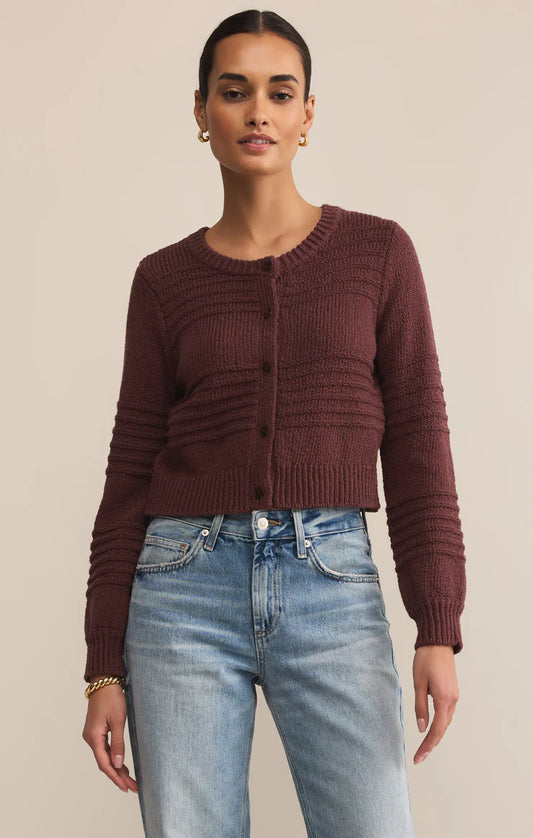 Between the Lines Cardigan (Sandalwood)