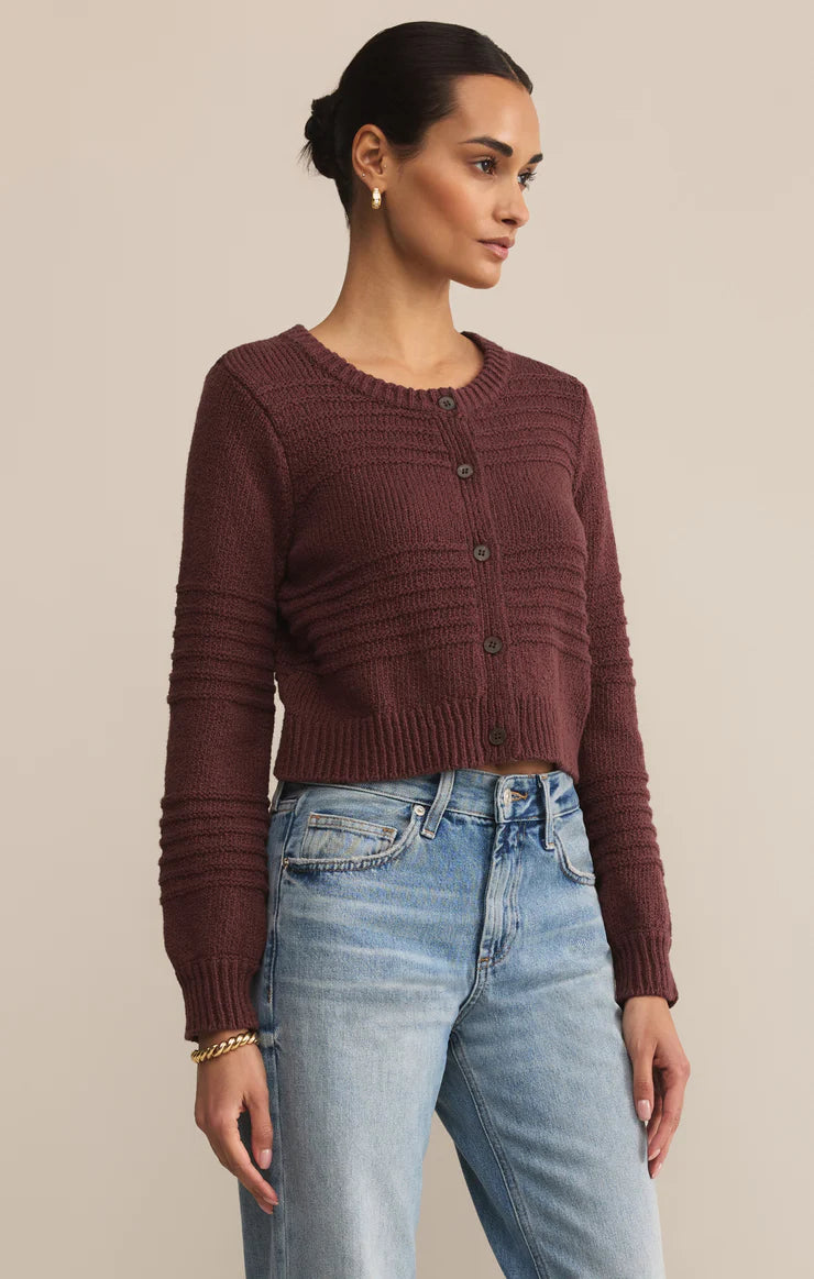 Between the Lines Cardigan (Sandalwood)