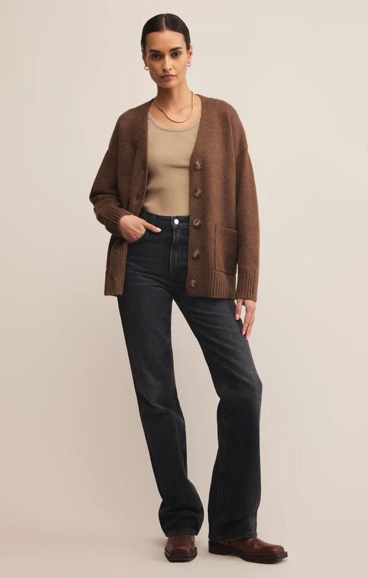Theo Cardigan (Suede)