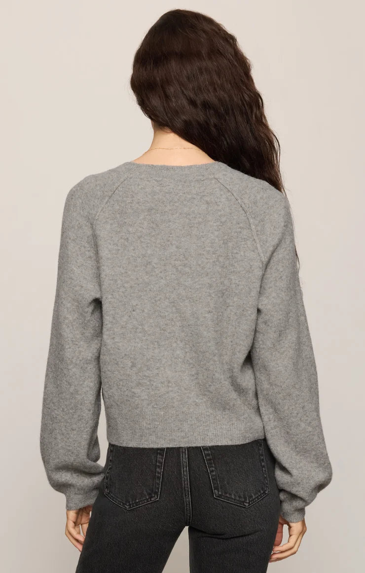 Classic Heather Grey Westmont Henley Sweater