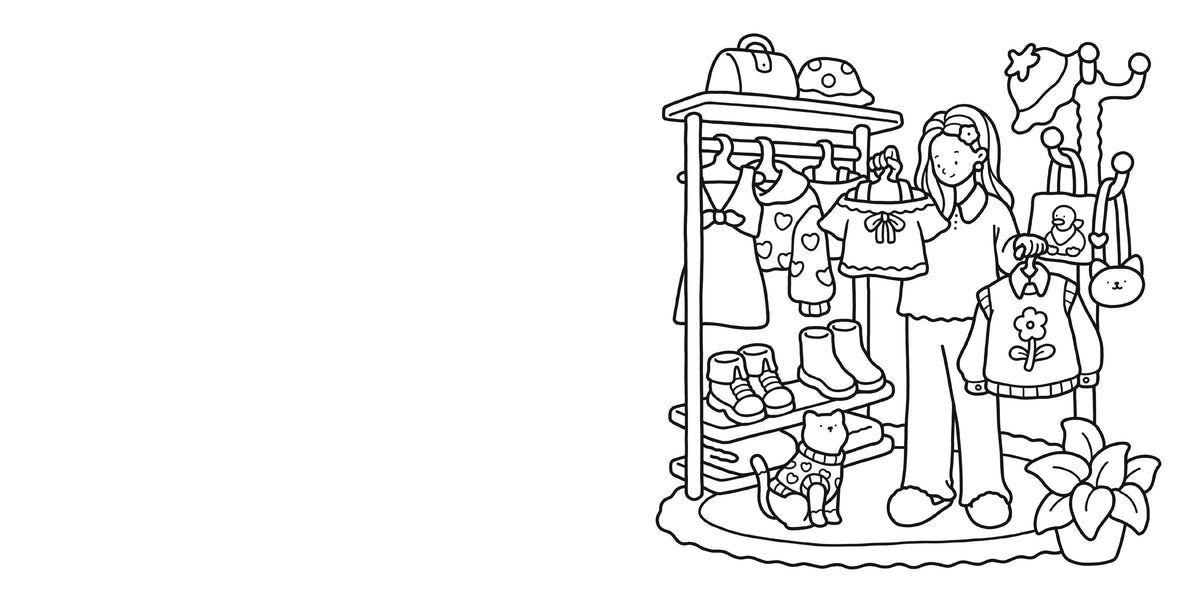 Girl Moments Coloring Book