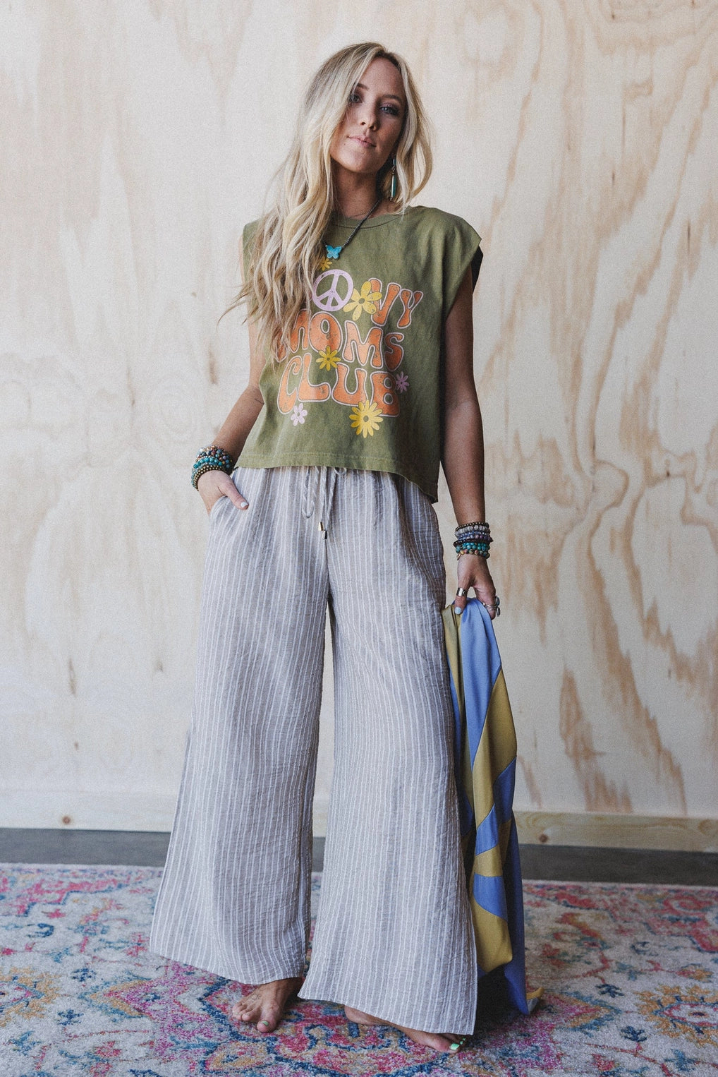 Soul Spark Wide Leg Pants - Natural