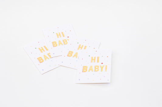 Rainbow Stars Baby Card