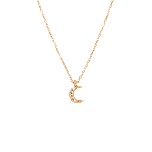 CZ Moon Necklace