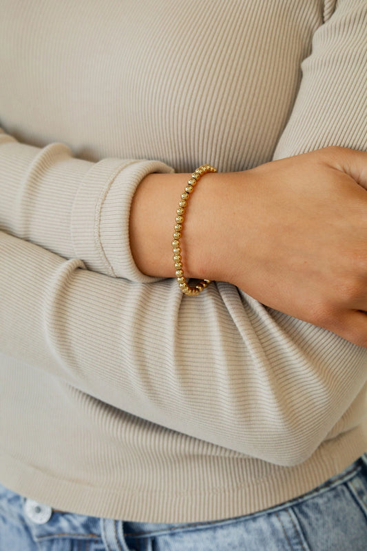Gold Beaded Bracelet