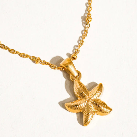 Astraia 18K Gold Non-Tarnish Star Necklace