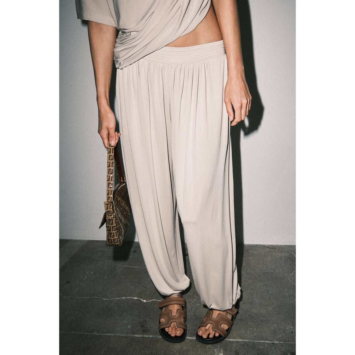 Stone Emery Drape Harem Pants