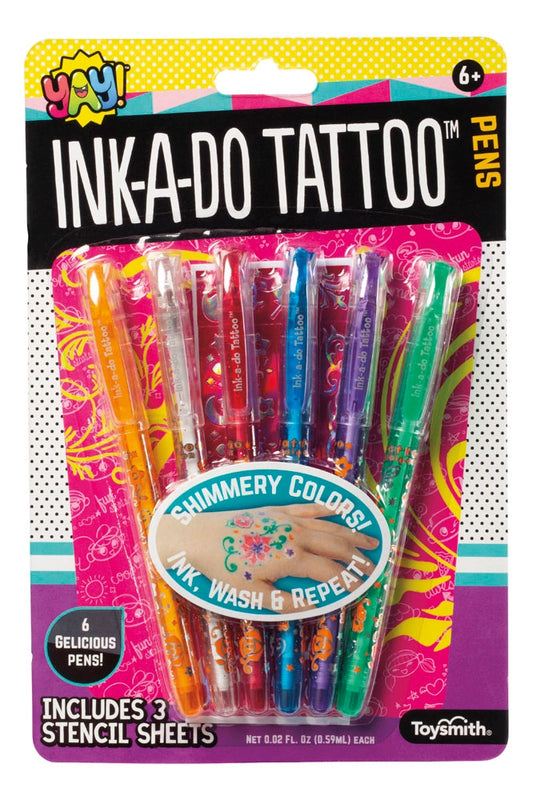 Yay! Ink-A-Do Tattoo Pens with Stencils