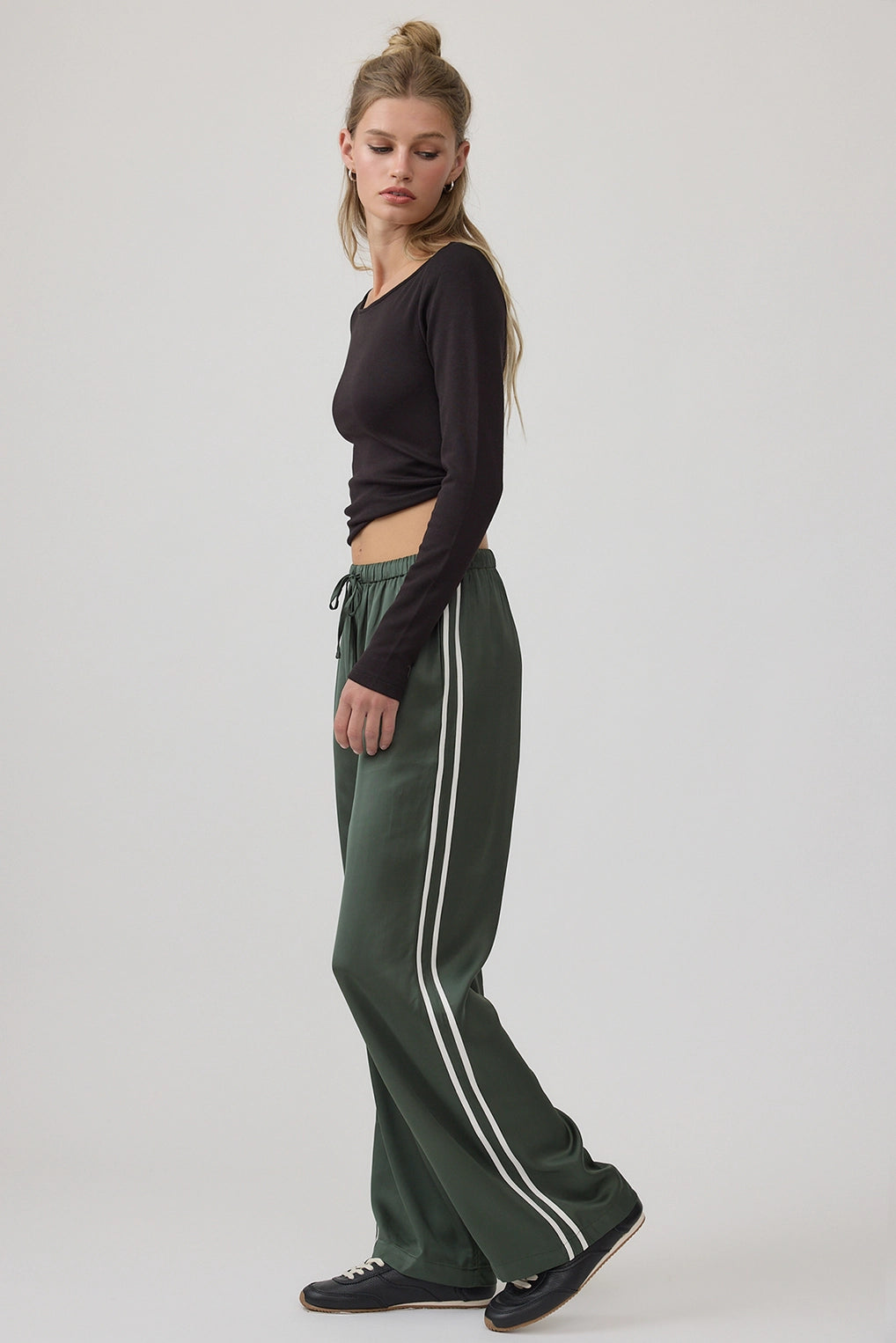 Green Frankie Stripe Pant