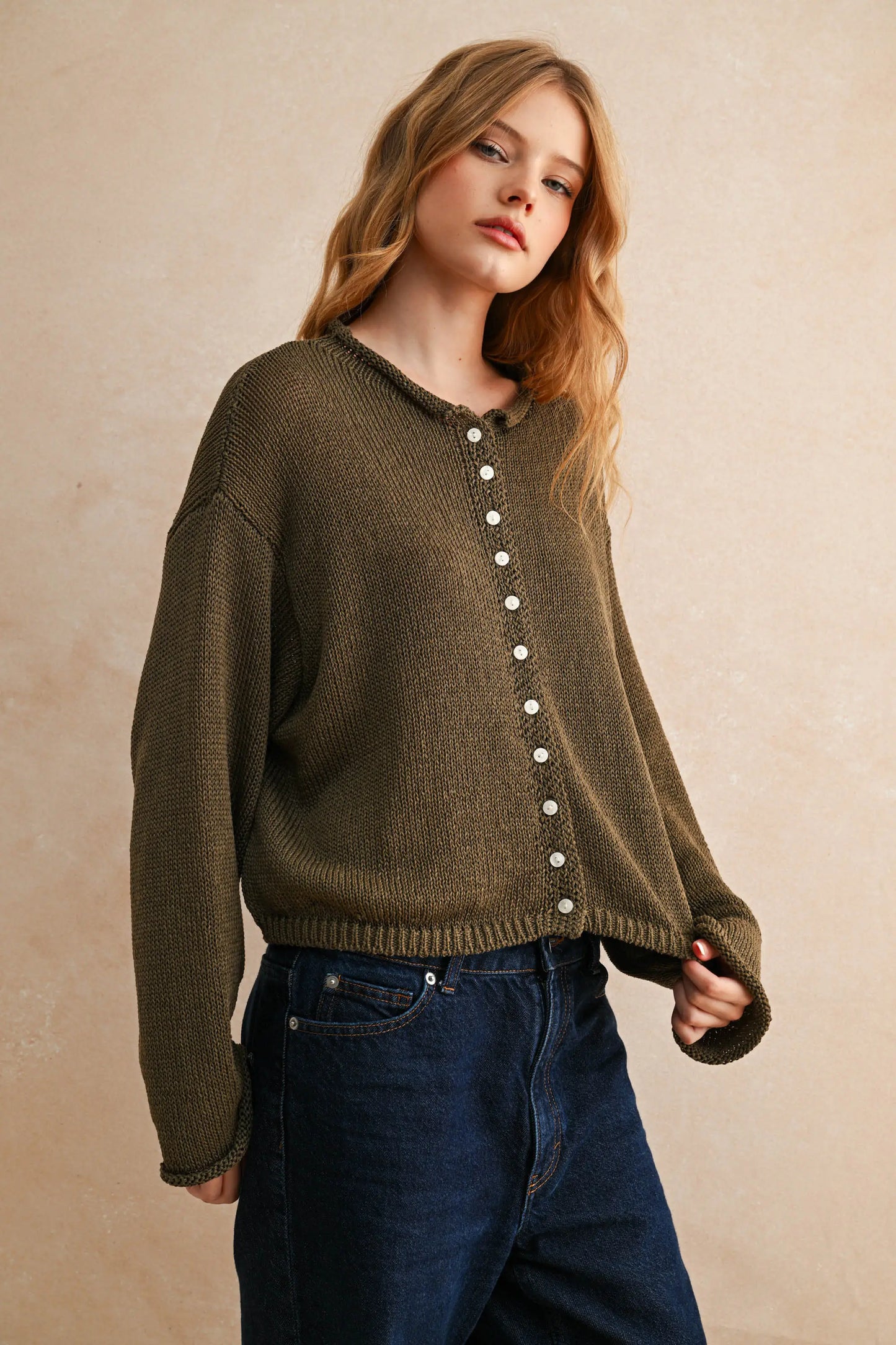 The Elle Cardigan (Coffee)