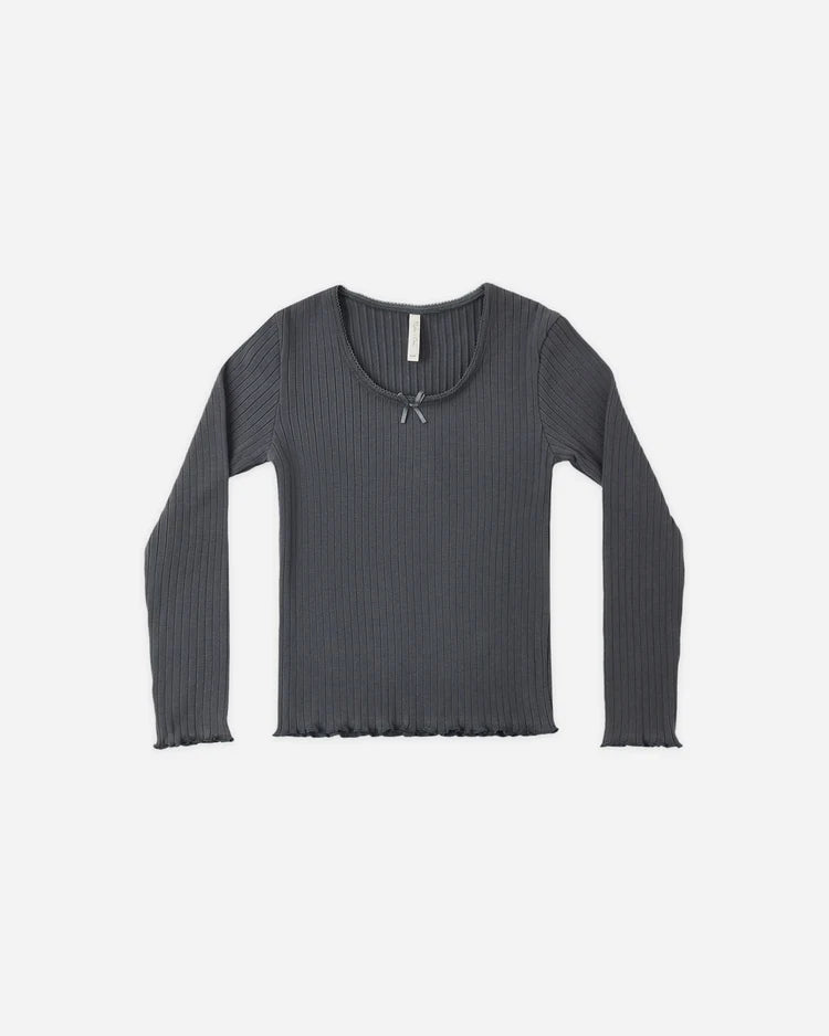 Ribbed Long Sleeve Midnight