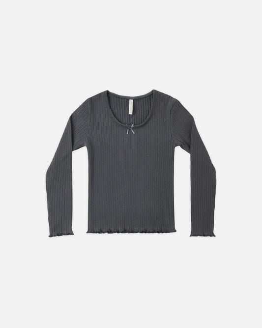 Ribbed Long Sleeve Midnight