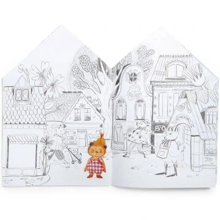 House Coloring Book with Stickers