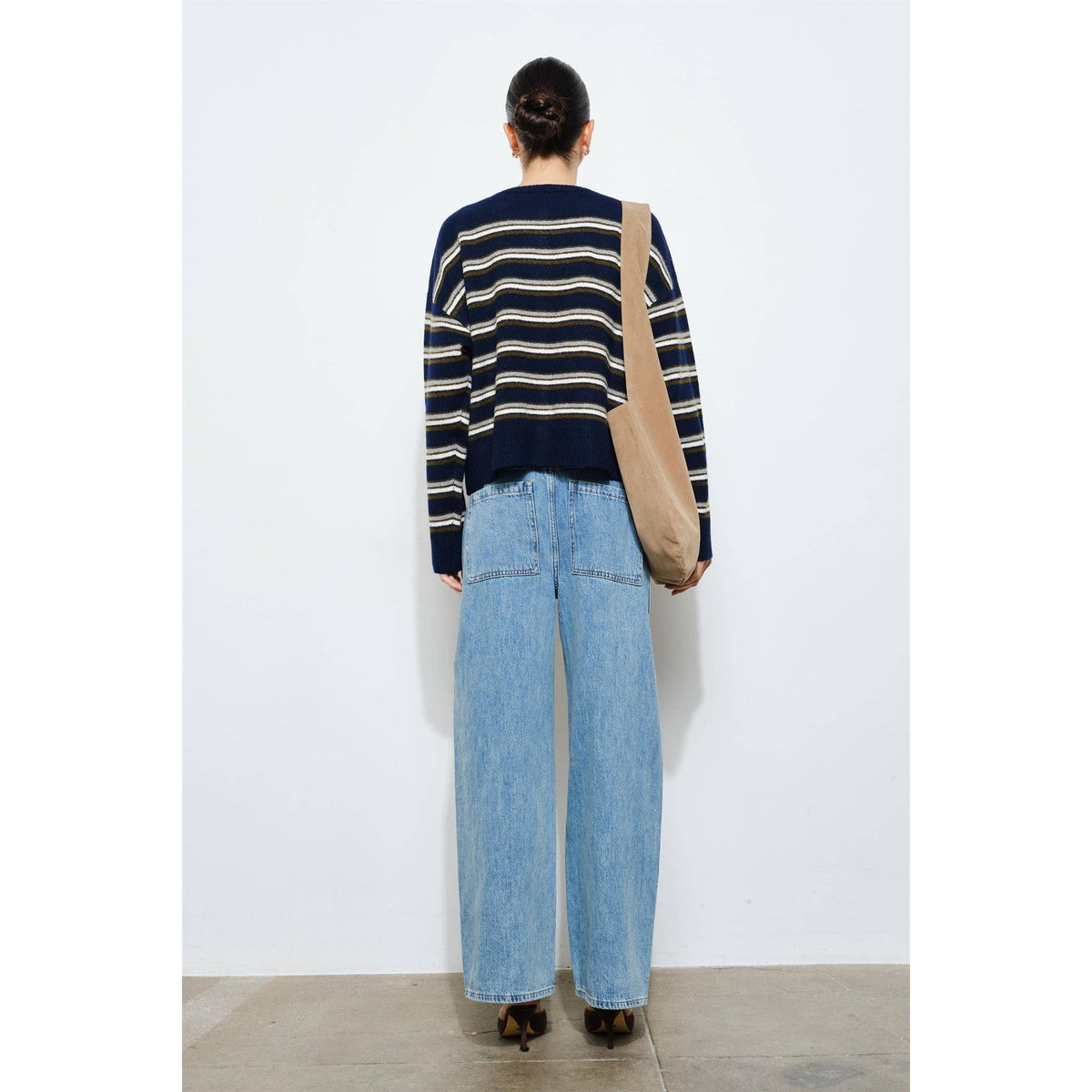 Blythe Navy Striped Cardigan