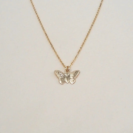 Gold Filled Butterfly Necklace