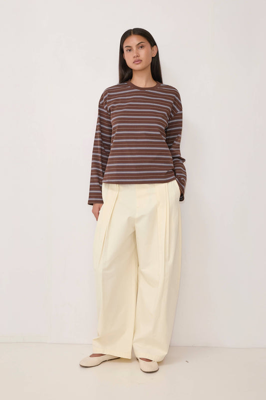 Brown Stripe Bailey Top