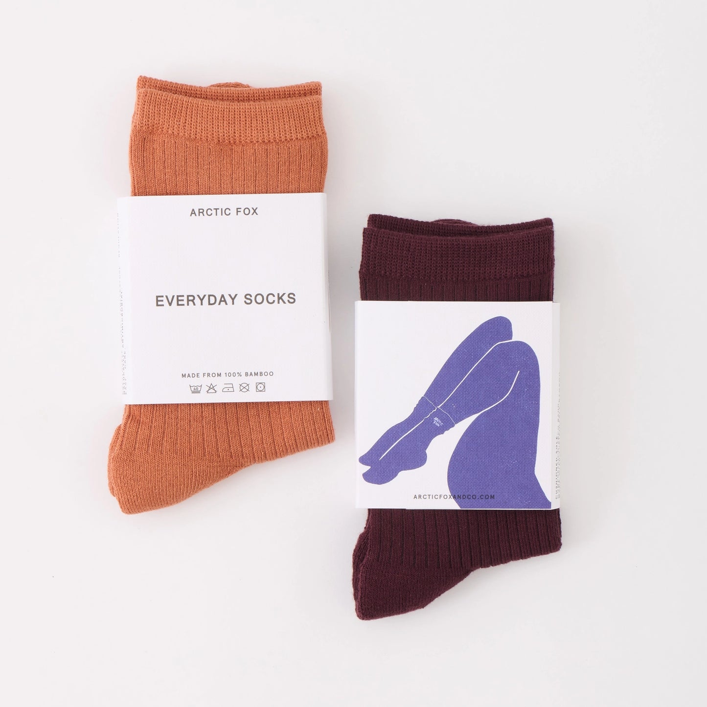 The Everyday Socks - 100% Bamboo - Plum