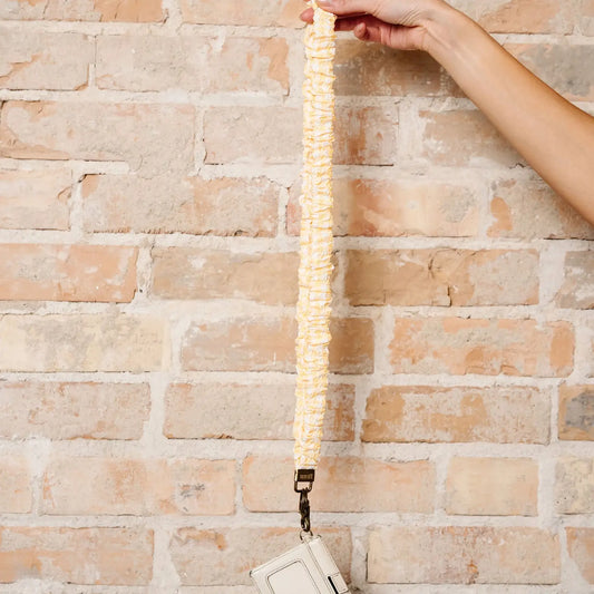 Yellow Gingham Lanyard
