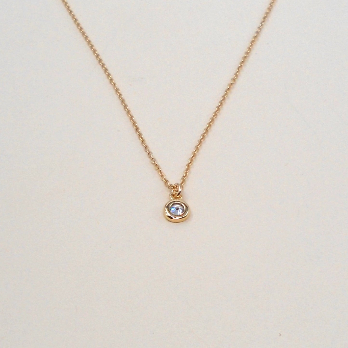 Petite Gold Fill Cz Necklace