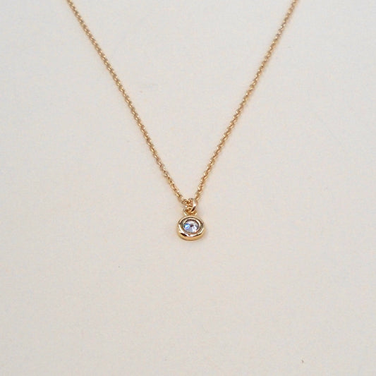 Petite Gold Fill Cz Necklace