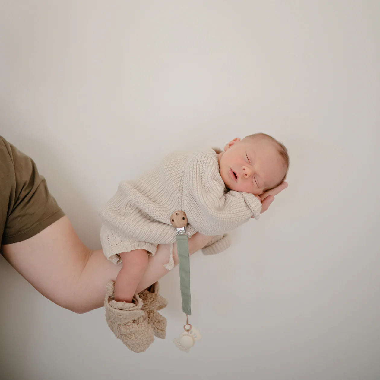 Chunky Knit Pants (Beige)