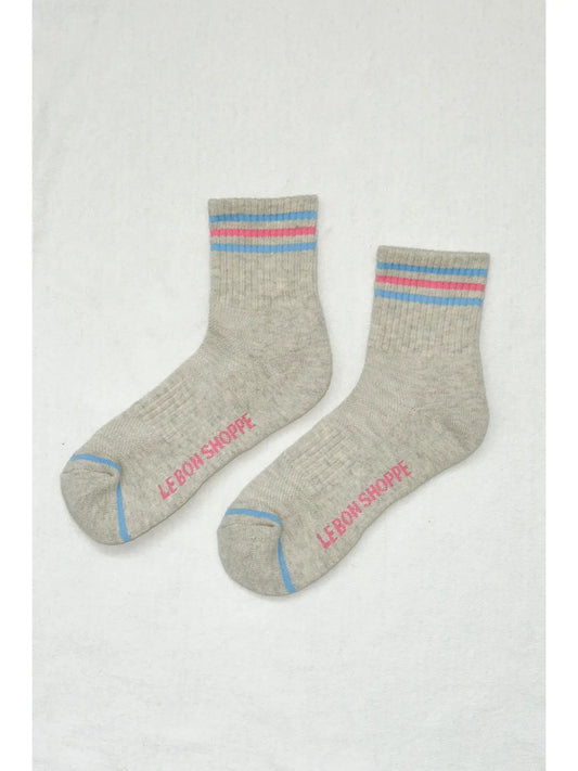 Girlfriend Socks (Bright Grey)