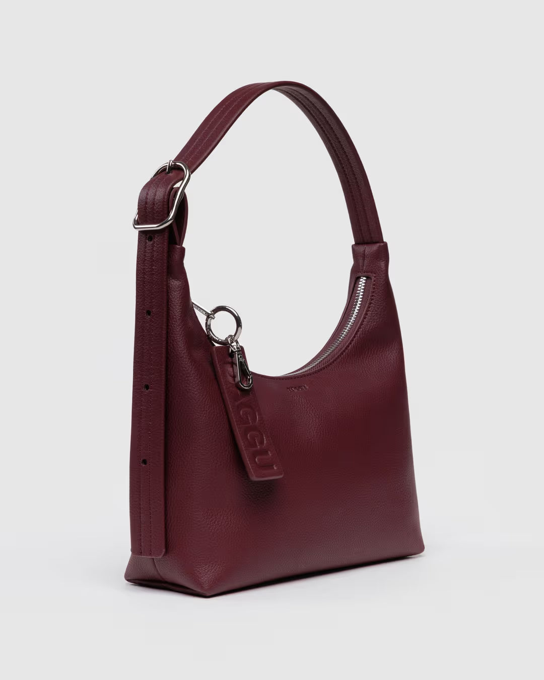 Mini Recycled Leather Shoulder Bag (Mahogany)