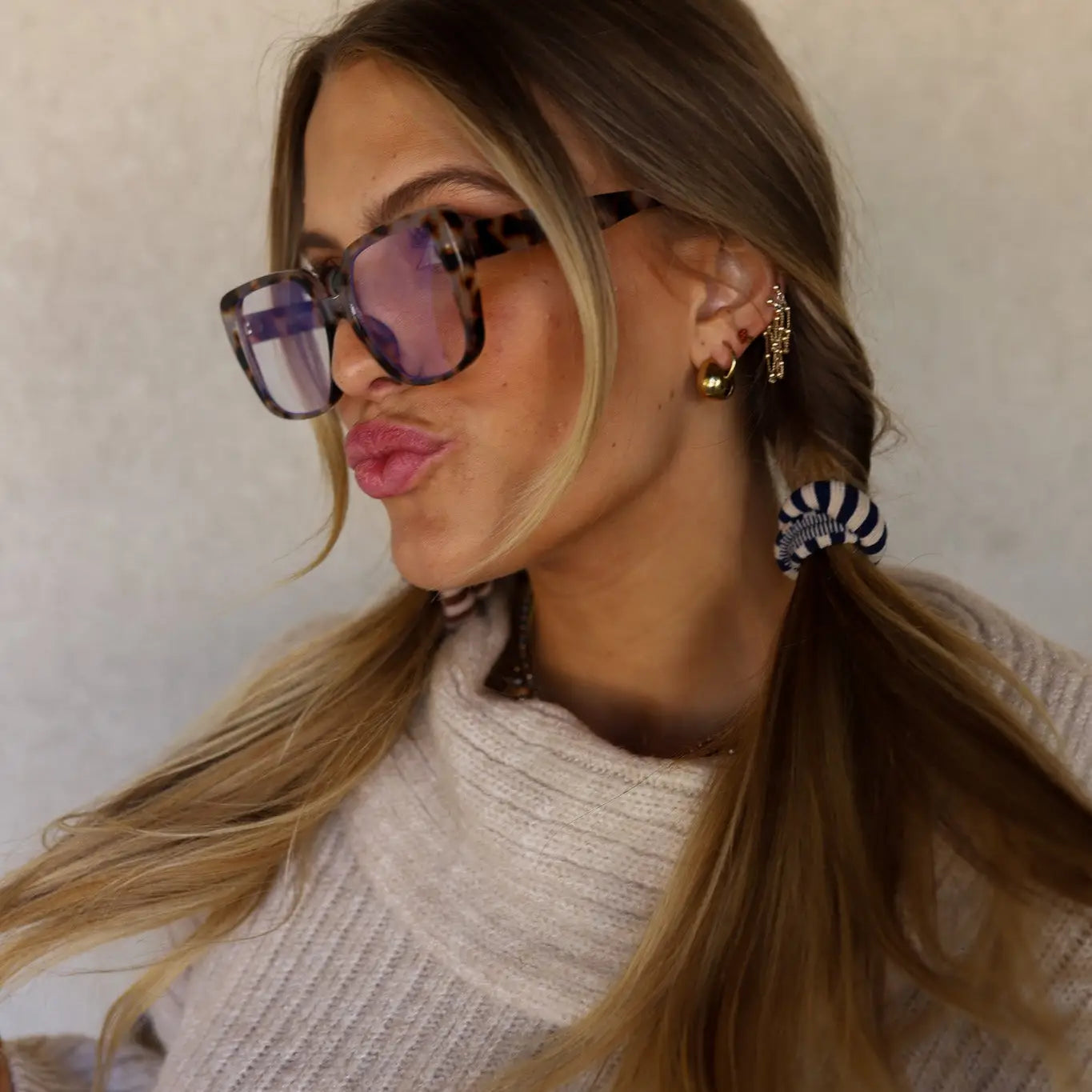 Striped Hair Tie Pack of Three