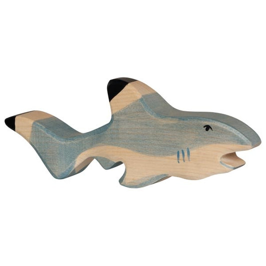 Holztiger Wooden Shark Figurine