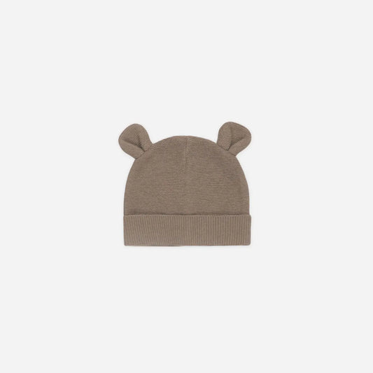 Baby Bear Beanie || Heathered Mocha