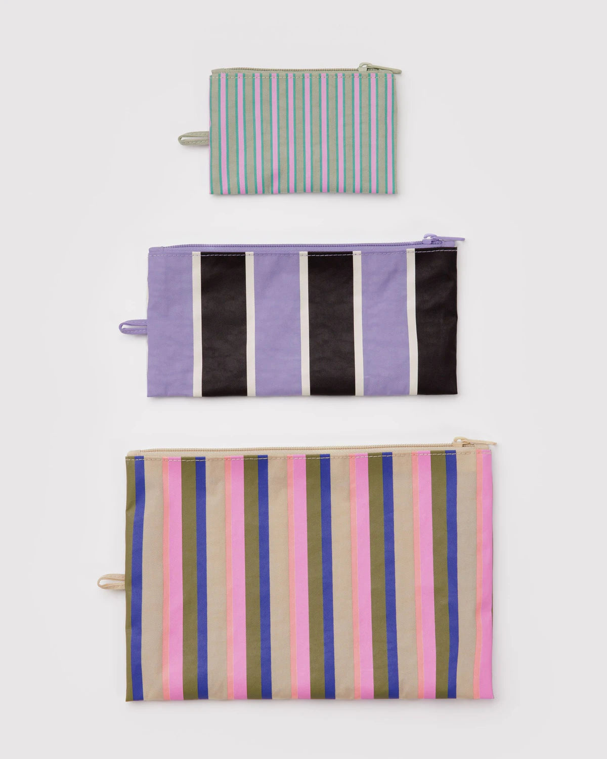 Flat Pouch Set (Candy Shop Stripes)